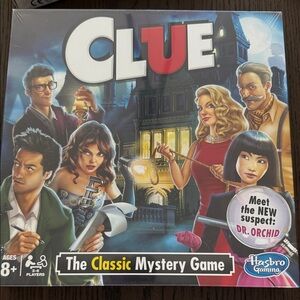 Hasbro Clue Classic Mystery Game - Red, Blue, Yellow